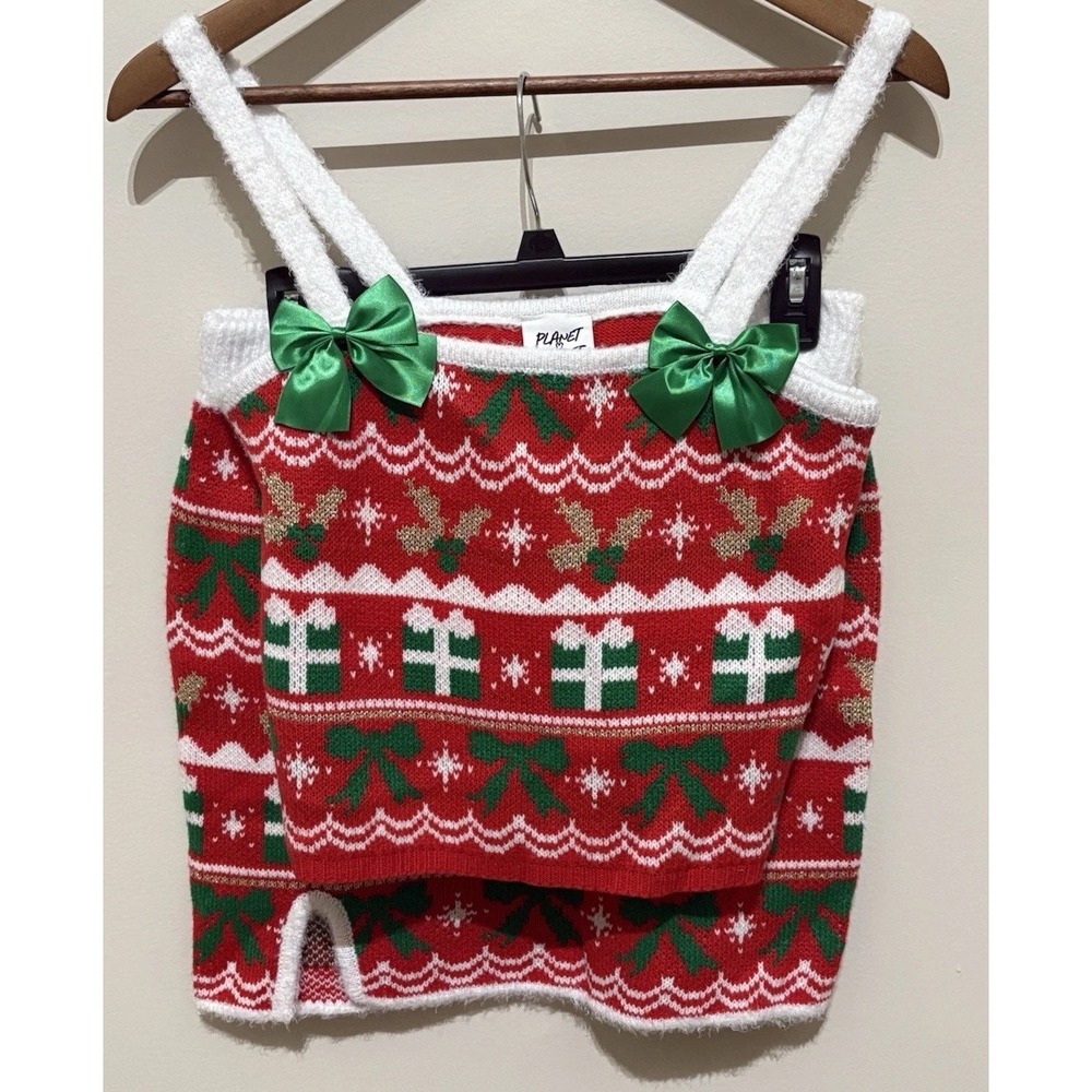 Planet Heart Christmas Halter Sweater & Skirt Set Womens Medium NWOT. Sexy Gift